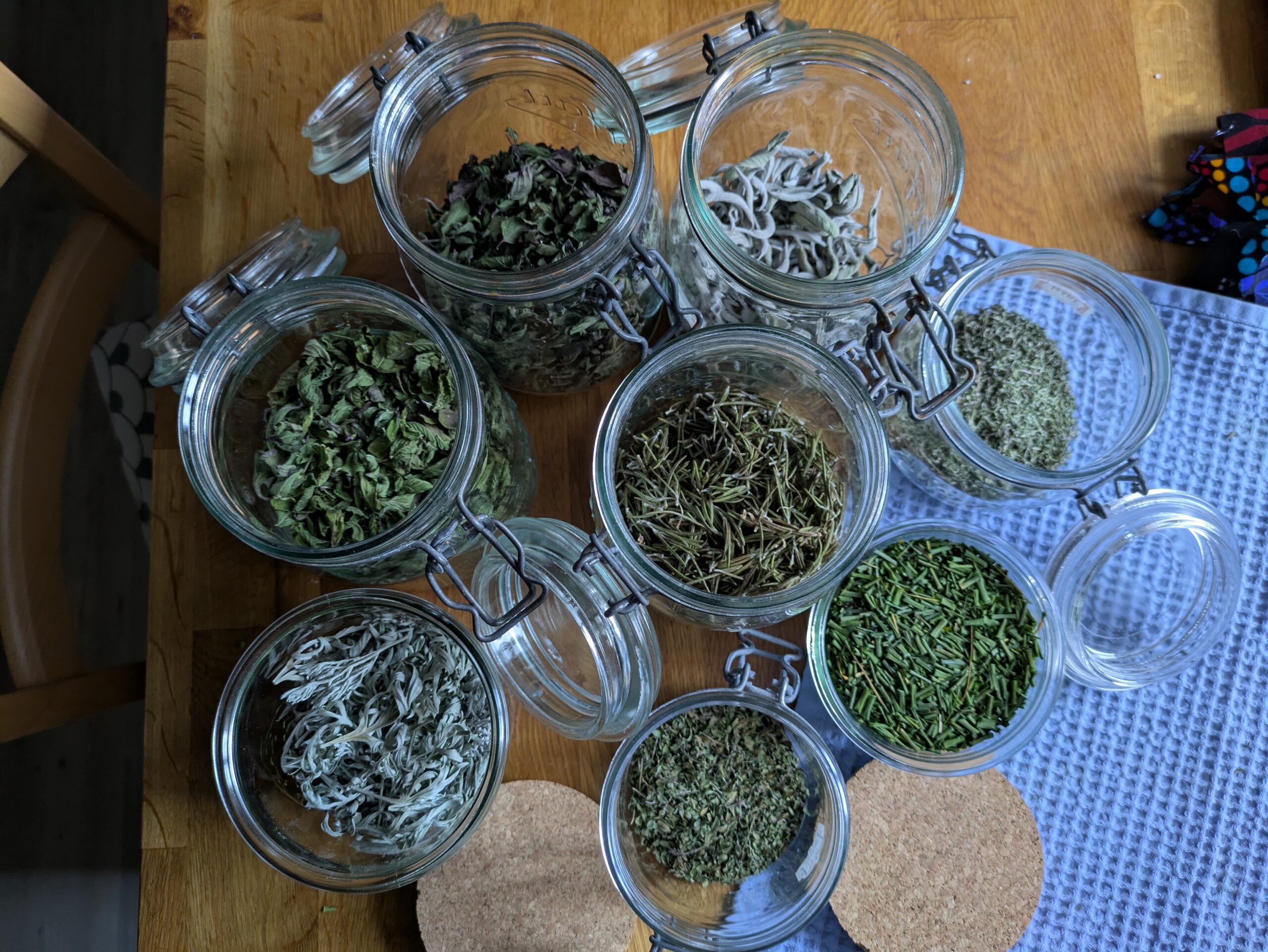 Séchage de plantes aromatiques